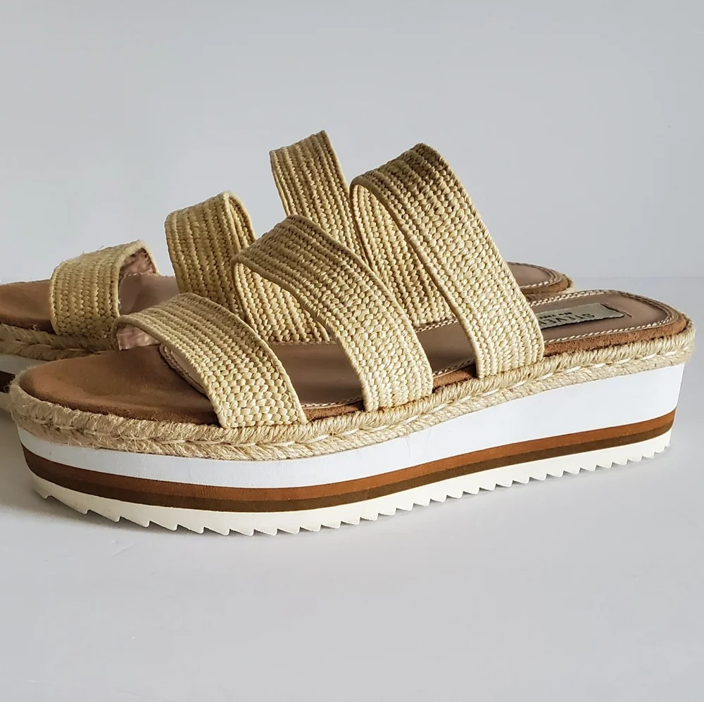 STEVEN New York LANCEY Jute Plataforma Sandals.‎